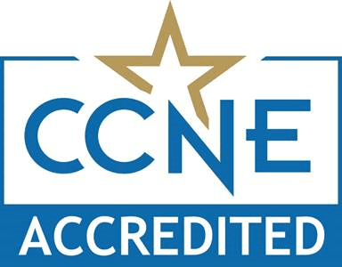 The CCNE Accredited logo