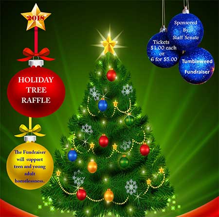 top of a Christmas tree with gold star and red ornament