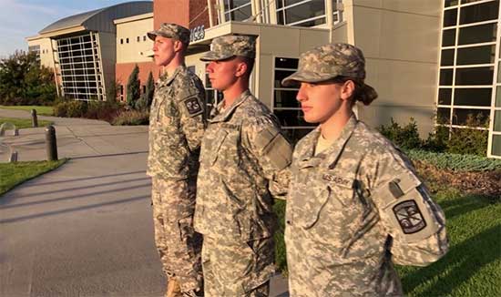 Army ROTC students at MSUB