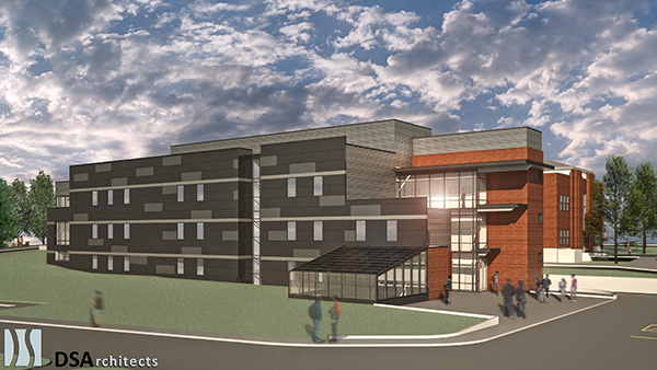 Yellowstone Science and Allied Health Building rendering