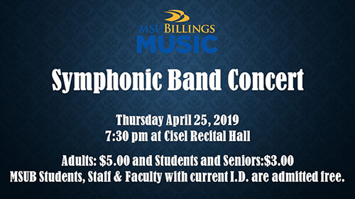 MSUB Spring Symphonic Band Concert
