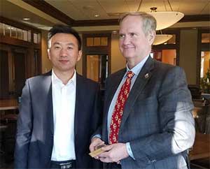 Chancellor Edelman and Honghai Chen