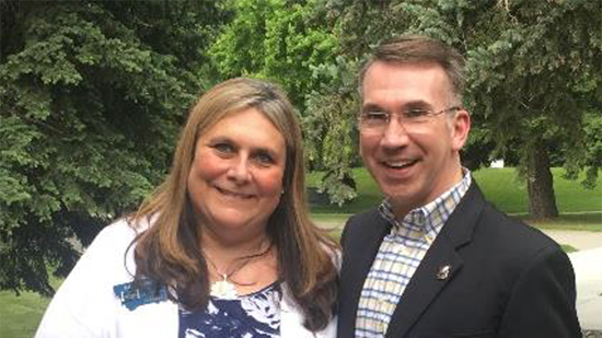Jackie Penner with Dr. Oravecz