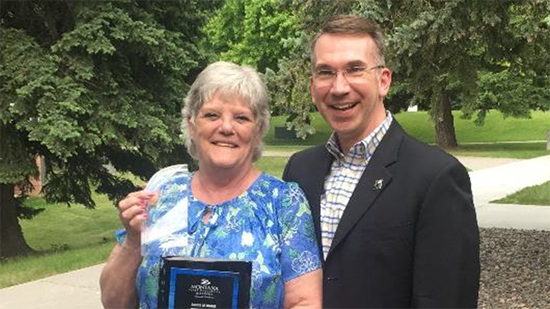Donna with Dr. Oravecz