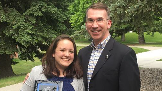 Shayla with Dr. Oravecz