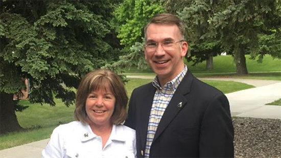 Trudy with Dr. Oravecz