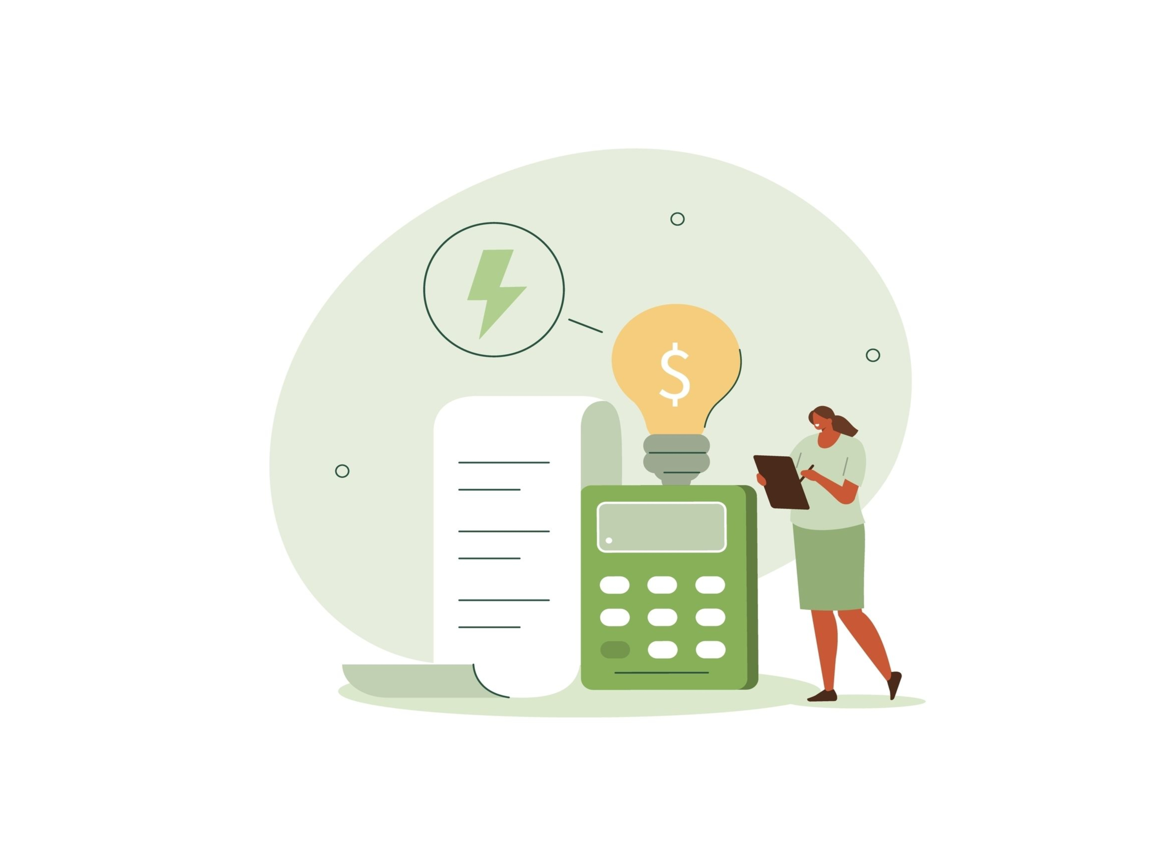 woman with calculator